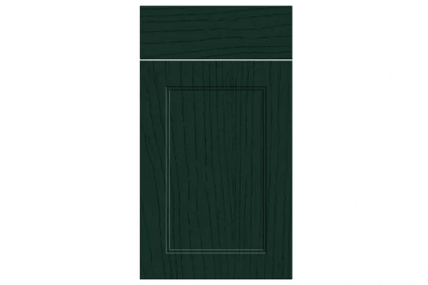 Rowen replacement kitchen door and drawer front in Paint Flow Matt Fir Green