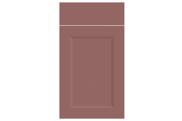 Rowen replacement kitchen door and drawer front in Supermatt Rusty Red