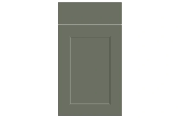 Rowen replacement kitchen door and drawer front in Supermatt Smoke Green