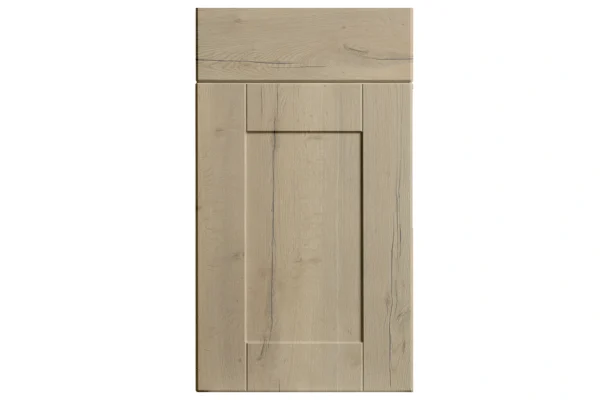 Shaker replacement kitchen door and drawer front in Halifax Oak Natural