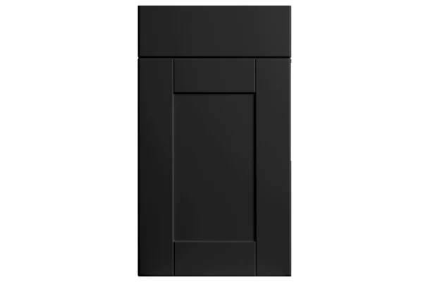 Shaker replacement kitchen door and drawer front in Matt Black