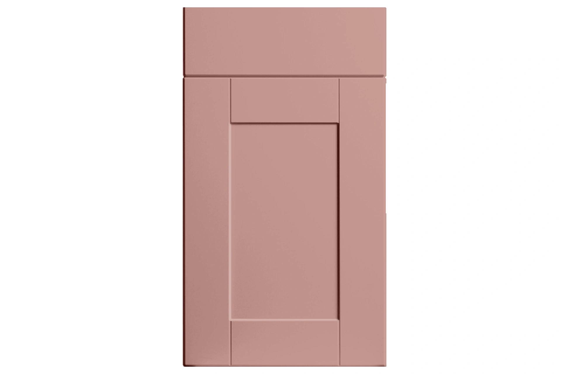 kitchen-door-shaker-matt-blush-pink-p-1 Shaker replacement kitchen door and drawer front in Matt Blush Pink