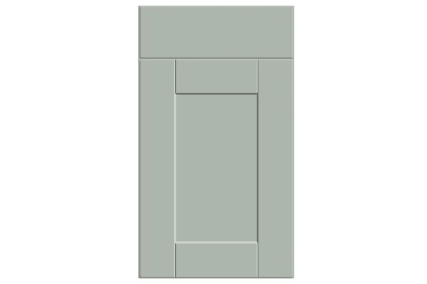 Shaker replacement kitchen door and drawer front in Matt Pistachio Green 1