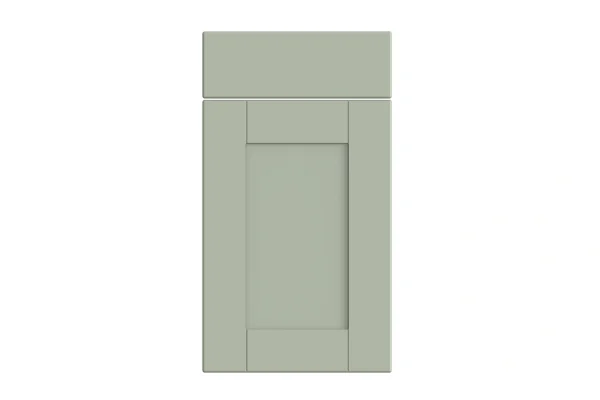 Shaker replacement kitchen door and drawer front in Matt Sage Green