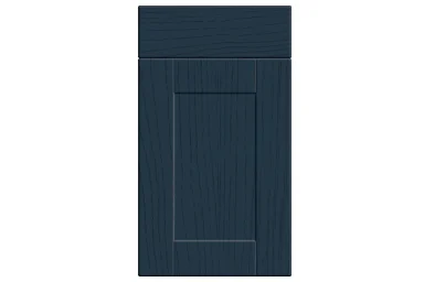 Shaker replacement kitchen door and drawer front in Paint Flow Matt Indigo Blue 1