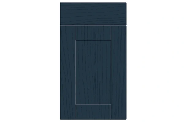 Shaker replacement kitchen door and drawer front in Paint Flow Matt Indigo Blue 1