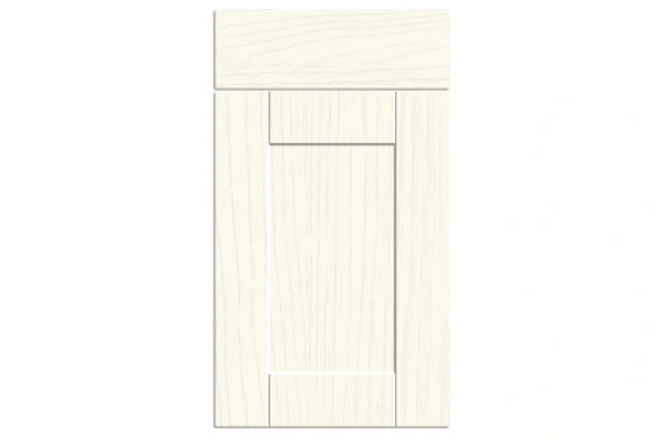 Shaker replacement kitchen door and drawer front in Paint Flow Matt White 2
