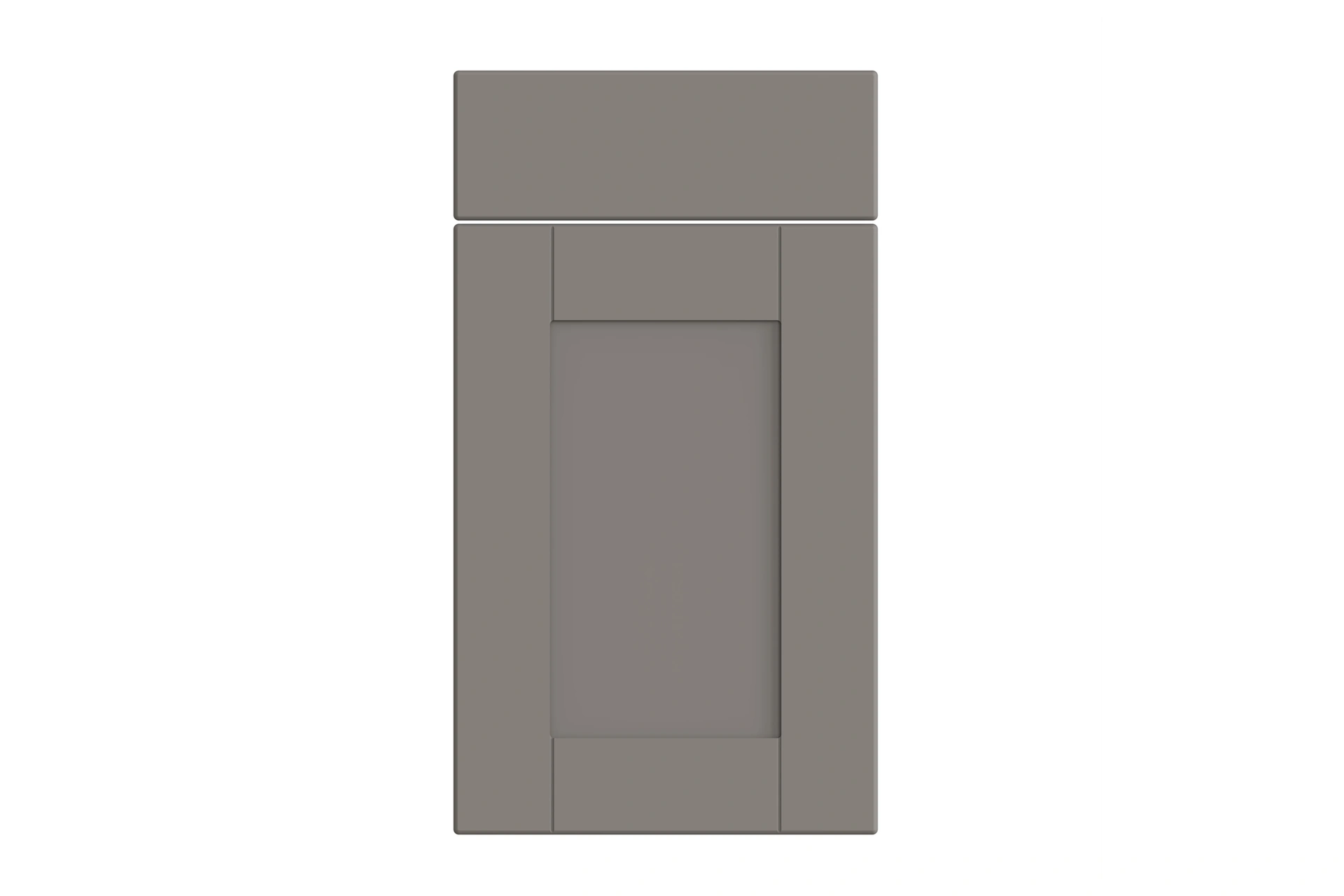 kitchen-door-shaker-supermatt-dust-grey-p-1 Shaker replacement kitchen door and drawer front in Supermatt Dust Grey