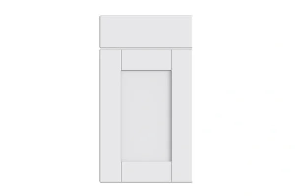 Shaker replacement kitchen door and drawer front in Supermatt White