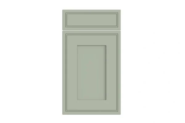 Tullymore replacement kitchen door and drawer front in Matt Sage Green
