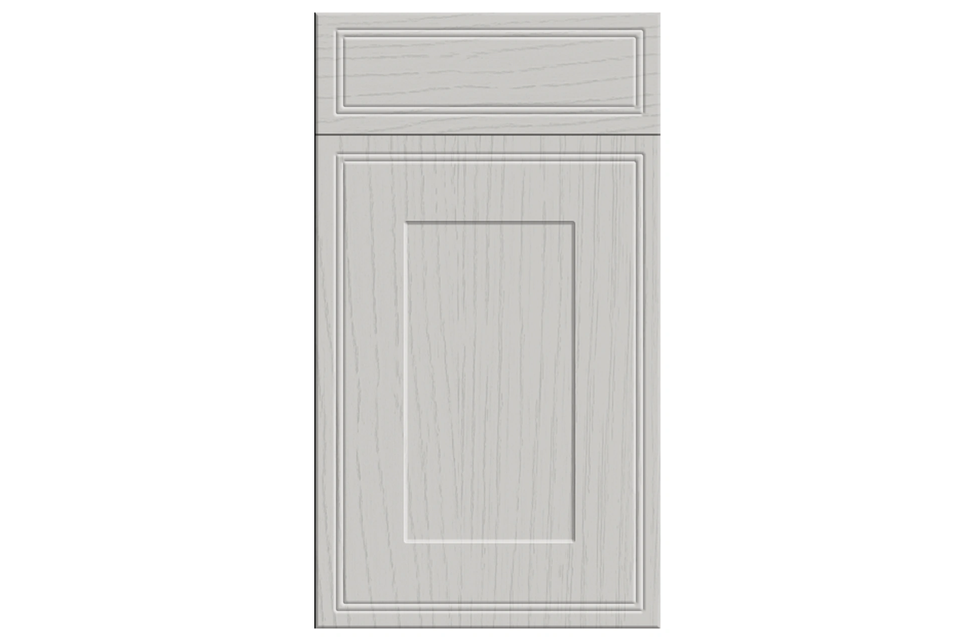 kitchen-door-tullymore-paint-flow-matt-light-grey-p-1 Tullymore replacement kitchen door and drawer front in Paint Flow Matt Light Grey