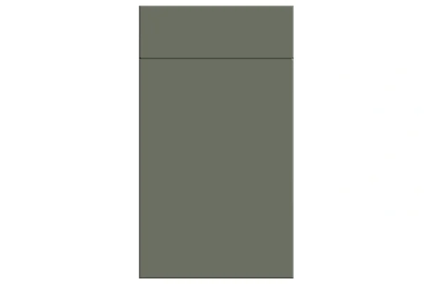 Venice replacement kitchen door and drawer front in Supermatt Smoke Green