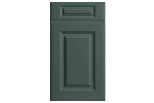 York replacement kitchen door and drawer front in Matt Kombu Green