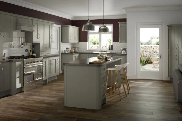 Click Buckingham kitchen in Dakar Ash, fitted room view